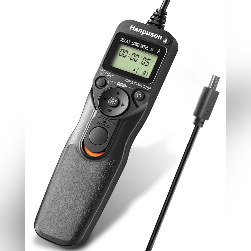 Hanpusen TR-90 Remote Switch With Digital Timer For Camera Shutter Use Open Box.